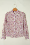 Lilliana Printed Collared Neck Long Sleeve Shirt