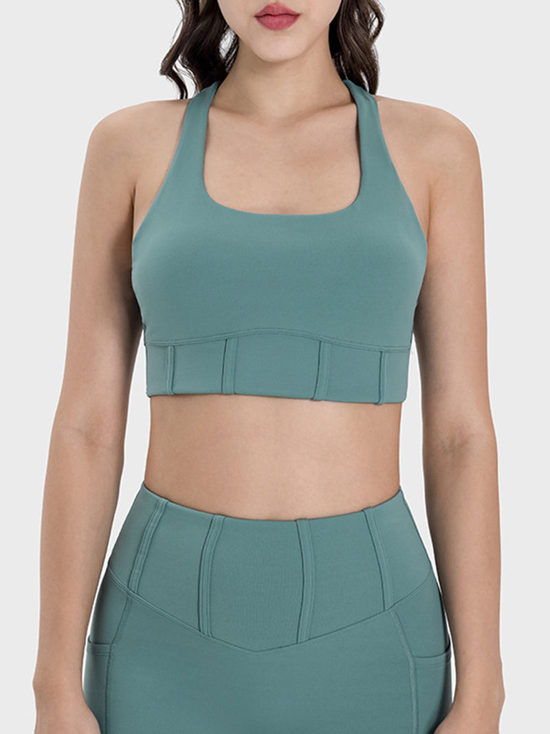 Amirah Square Neck Wide Strap Sports Bra