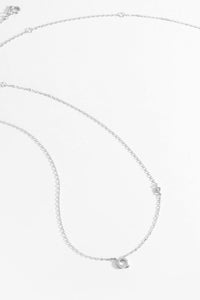 Angelina Q To U Zircon 925 Sterling Silver Necklace