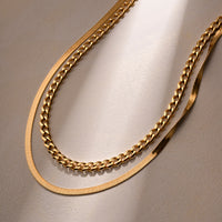 Ryann 18K Gold-Plated Double Layered Necklace