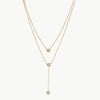 Winona Stainless Steel Zircon Double-Layered Necklace