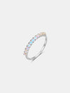 Allison 925 Sterling Silver Inlaid Opal Ring