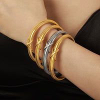 Anika Titanium Steel Spring Shape Bracelet