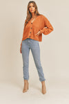 Joy Long Sleeve Button Down Sweater Cardigan