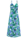 Hunter Twisted Printed V-Neck Cami Dress