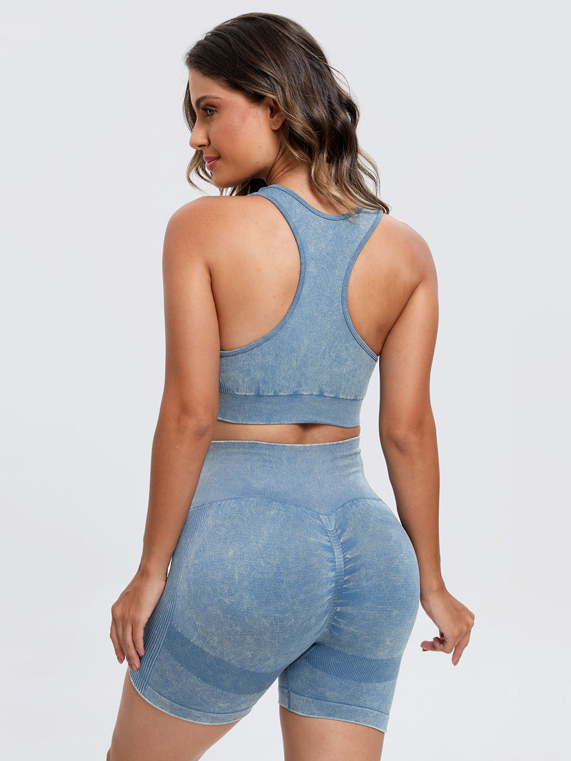 Rosalee Scoop Neck Wide Strap Top and Shorts Active Set