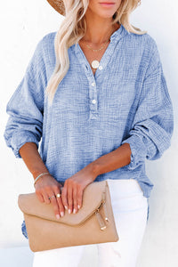 Aria Buttoned Long Sleeve Blouse