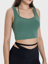 Joyce Crisscross Square Neck Active Tank