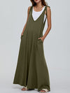 Malia V-Neck Tie Shoulder Jumpsuit