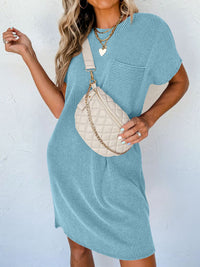 Mallory Round Neck Short Sleeve Mini Dress