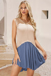 Lana Ruched Round Neck Sleeveless Knit Dress