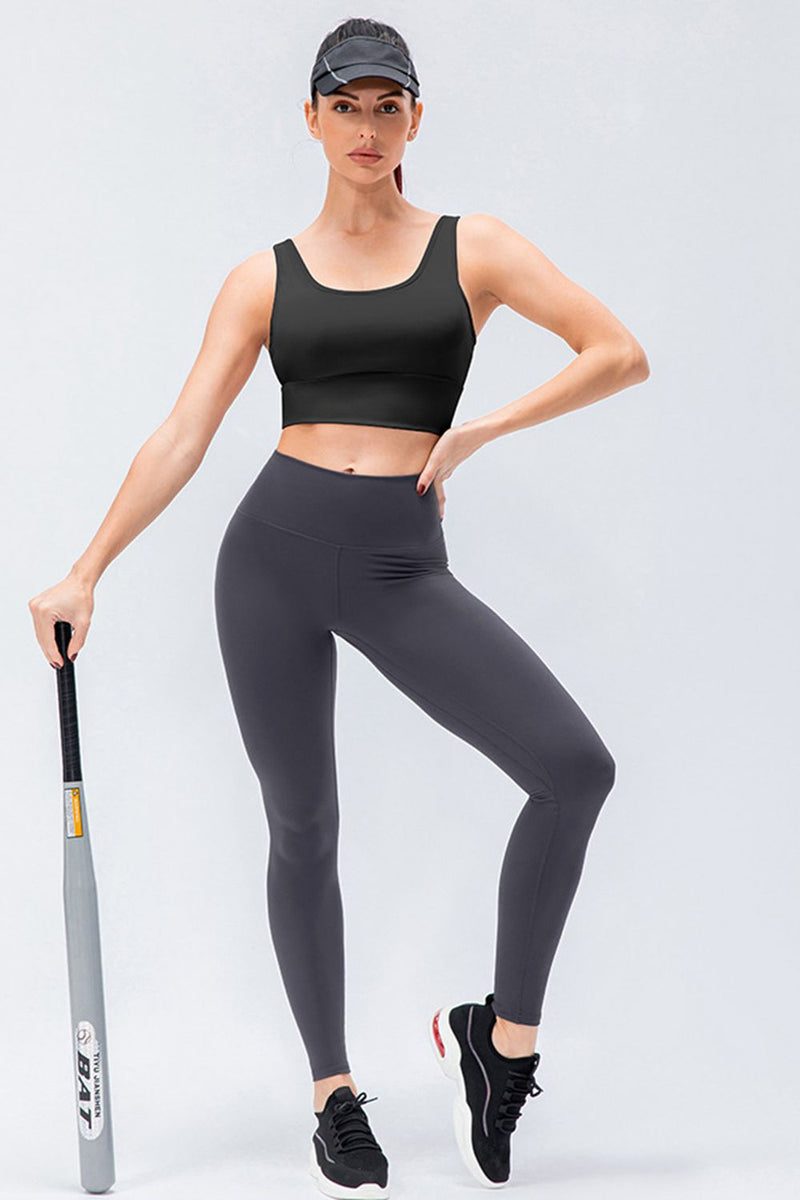 Gia Wide Waistband Slim Fit Active Leggings