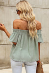 Cecelia Off-Shoulder Short Sleeve Blouse