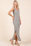 Naya Striped Scoop Neck Sleeveless Maxi Dress