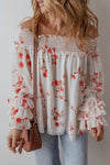 Finley Printed Off-Shoulder Long Sleeve Blouse