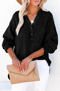 Aria Buttoned Long Sleeve Blouse