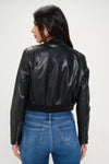 Paige Zip Up Cropped Bomber Jacket