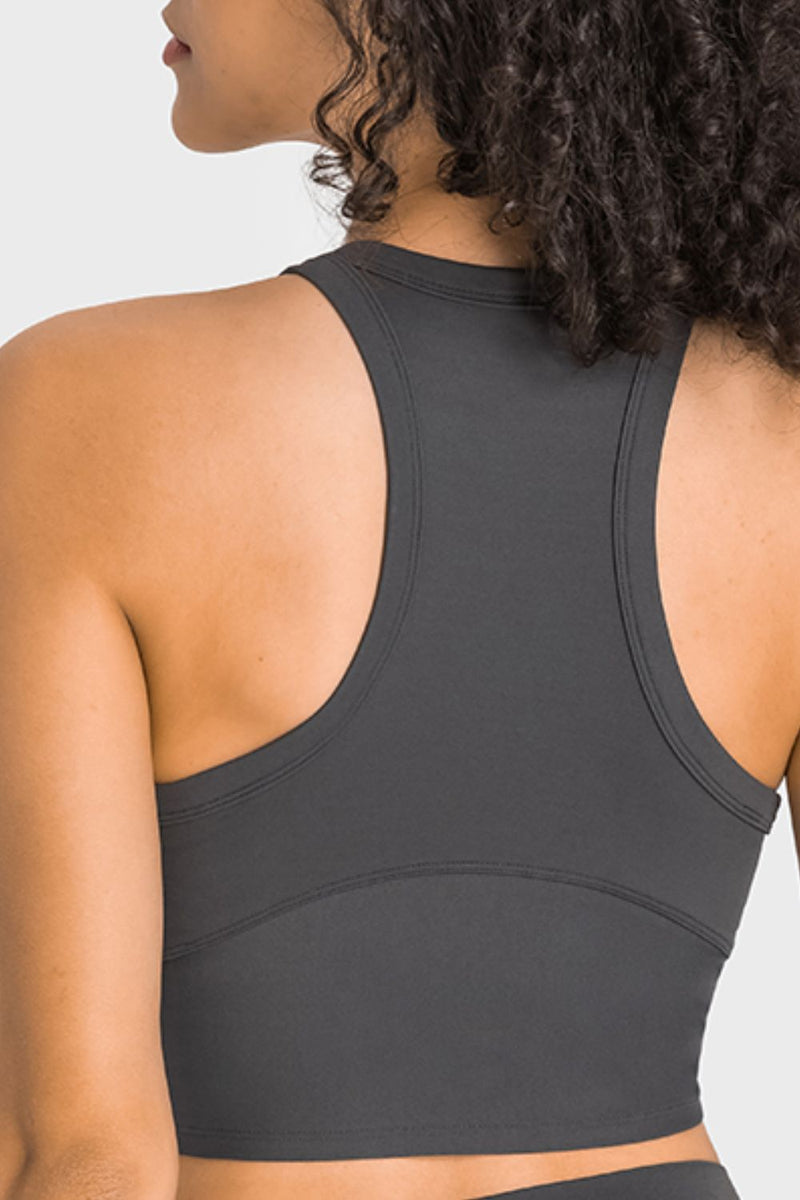 Vera Racerback Cropped Sports Tank