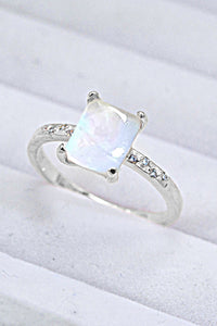 Makayla Square Moonstone Ring