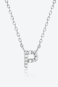 Angelina L To P Zircon 925 Sterling Silver Necklace