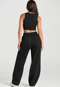 Addison Elastic Waist Sweatpants with Pockets