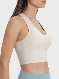 Emma Scoop Neck Wide Strap Active Tank