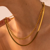 Ryann 18K Gold-Plated Double Layered Necklace