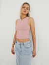 Casey Round Neck Cropped Tank