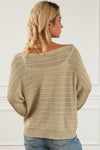 Gemma Boat Neck Lantern Sleeve Sweater