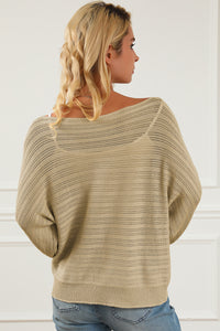 Gemma Boat Neck Lantern Sleeve Sweater