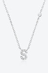 Angelina Q To U Zircon 925 Sterling Silver Necklace