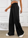 Julieta Honey Drawstring Elastic Waist Wide Leg Pants