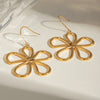 Ezra 18K Gold-Plated Flower Earrings