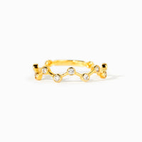 Kyra 18K Gold-Plated 925 Sterling Silver Zircon Ring