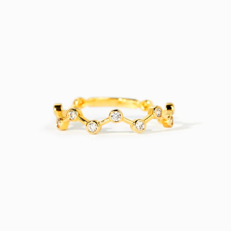 Kyra 18K Gold-Plated 925 Sterling Silver Zircon Ring