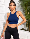 Amaia Cropped Round Neck Sports Tank Top