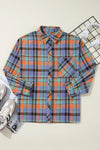 Alana Plaid Collared Neck Long Sleeve Shirt