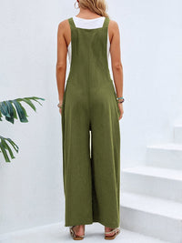 Sadie Square Neck Wide Strap Overalls