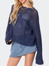 Ainhoa Star Round Neck Long Sleeve Knit Top