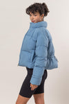 Galilea Quilted Back Drawstring Puffer Jacket