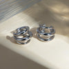 Novalee Stainless Steel Layered Cuff Earrings