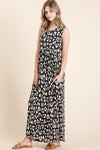 Amara Leopard Maxi Dress with Pockets