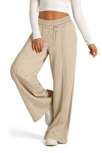 Scarlet Drawstring Elastic Waist Wide Leg Pants