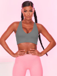 Aliana Scoop Neck Wide Strap Sports Bra