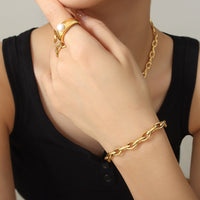 Paula Titanium Steel Chain Bracelet