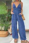 Rory Spaghetti Strap Jumpsuit with Pockets