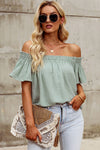 Cecelia Off-Shoulder Short Sleeve Blouse