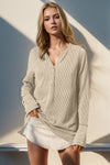 Raegan Notched Thumbhole Long Sleeve T-Shirt