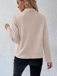 Royalty Collared Neck Long Sleeve Jacket