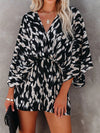 Monroe Tied Printed Kimono Sleeve Romper